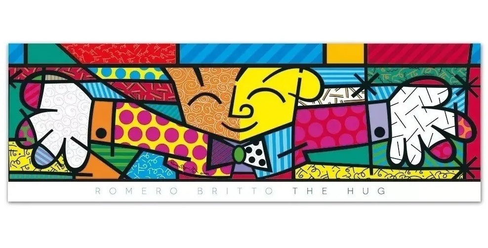 Brazilian Original Estrela Jigsaw Puzzle The Hug Panorama Romero Britto 500 pcs
