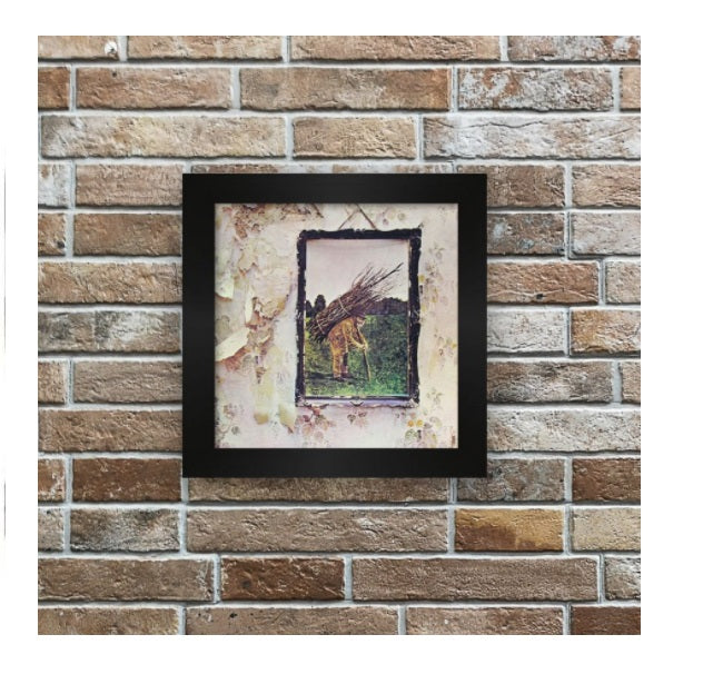 Led Zeppelin IV Tile w/ Frame Decorative Collectible Framework Painting Art