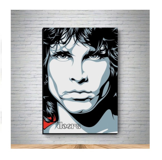 The Doors Jim Morrison Canvas Painting MDF Wall Decorative Collectible Art A4