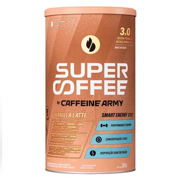 Caffeine Army 3.0 Vanilla Latte Flavor Coffee Energetic Supplement 380g - SuperCoffee