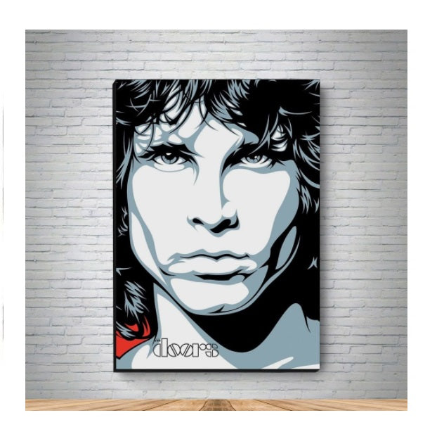 The Doors Jim Morrison Canvas Painting MDF Wall Decorative Collectible Art A5