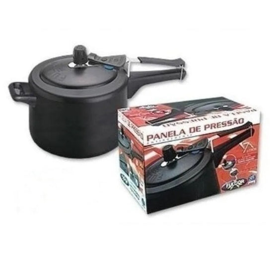 Original Aluminium Black Non-Stick Coating Pan Pressure Cooker 7 Liter —  Supermarket Brazil
