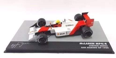 Original Ayrton Senna Miniatures San Marino Gp Mp4 / 4 1988 Formula 1