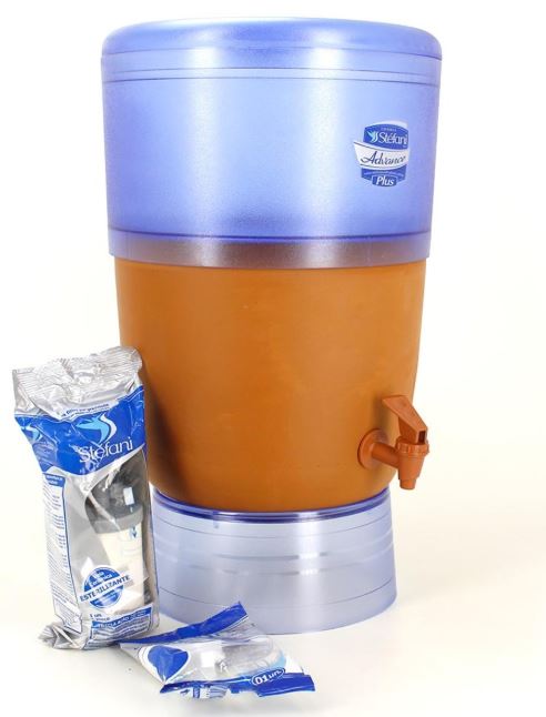 Brazilian Stéfani Advance Plus Purifying Water Ceramic Filter 10L 3 Candles
