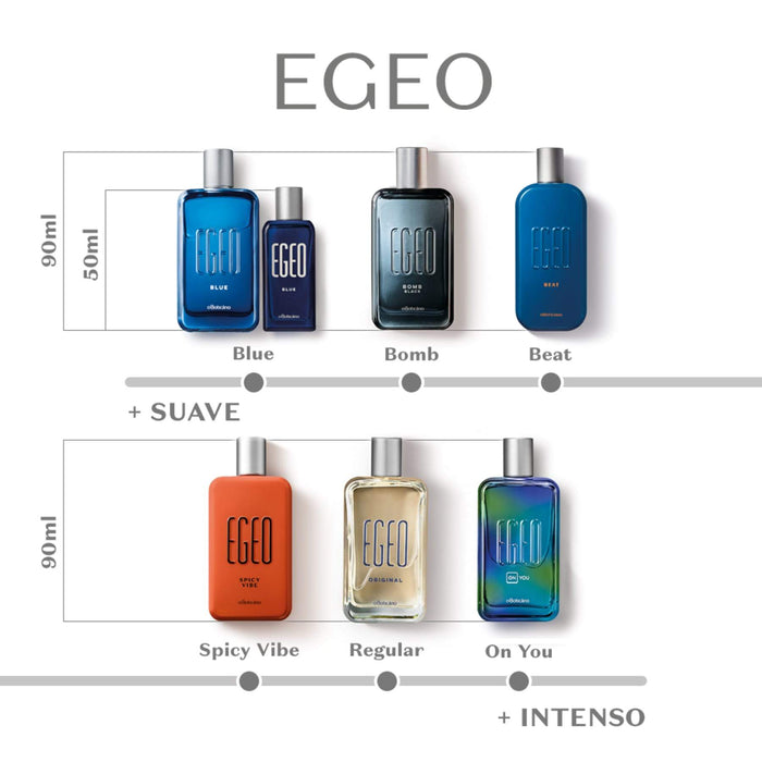 Egeo Blue Deodorant Cologne Pocket 30 Ml - o Boticario