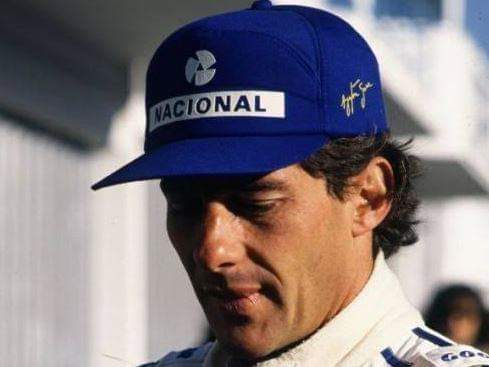 Ayrton Senna Blue Cap Official National Bank Formula 1 Replica Adult Cotton