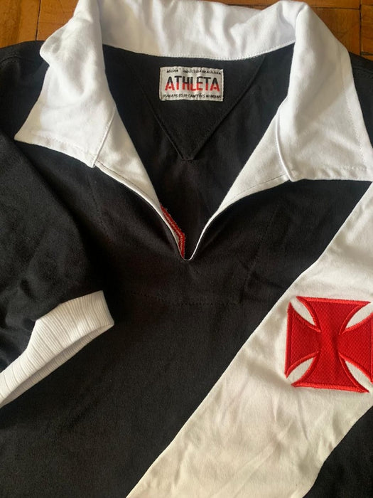 Vasco Soccer Jersey 1960s Black - Original Retro Athleta