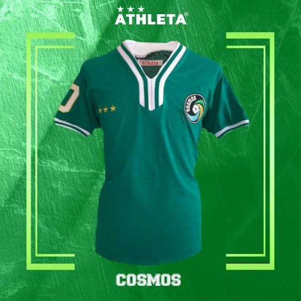 PELE COSMOS GREEN Brazilian Soccer 70s vintage authentic
