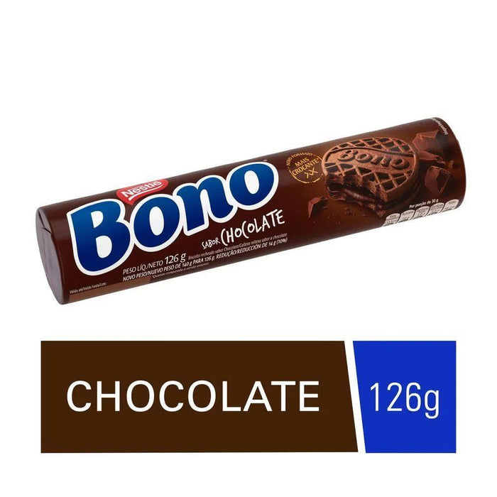 Biscoito NESTLÉ Bono Recheado de Chocolate Pacote 126g