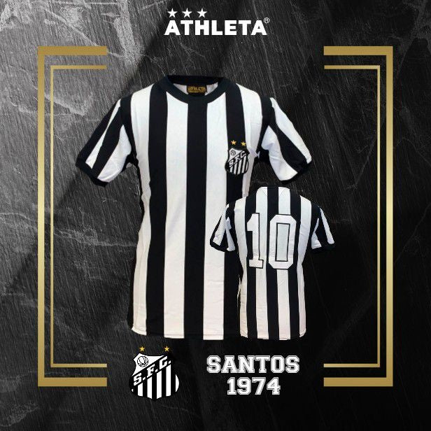 Soccer Jersey Santos 1974 Pele - Original Retro Athleta