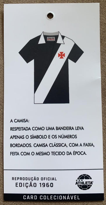 Vasco Soccer Jersey 1960s Black - Original Retro Athleta