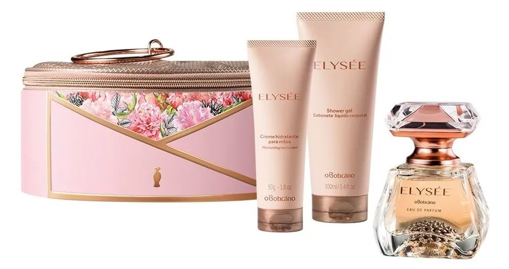 Original Feminine Elysee Gift Parfum Kit 3 Products + Necessaire - o Boticario