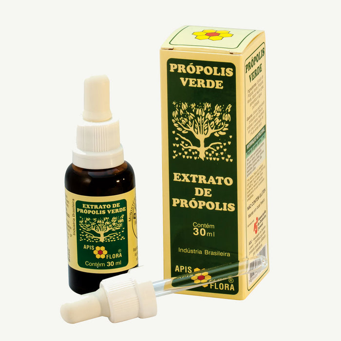 Brazilian Green Bee Propolis Extract 30ml Natural Immunity - APIS FLORA