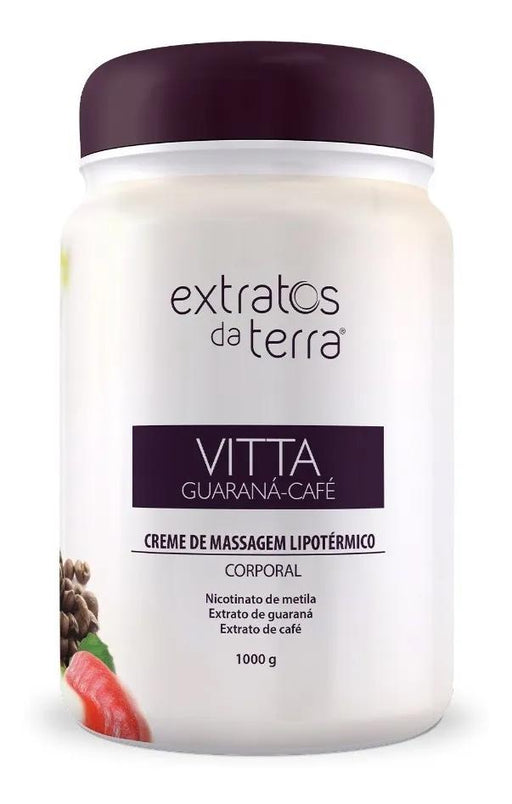 Extratos da Terra Skin Care Extratos da Terra Cream Massage Modeling Guaraná Coffee 1kg Earth Extracts