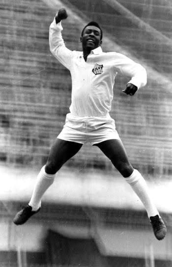 Pele Soccer Jersey SANTOS 1962 1963 WORLD CUP LONG SLEEVE 100