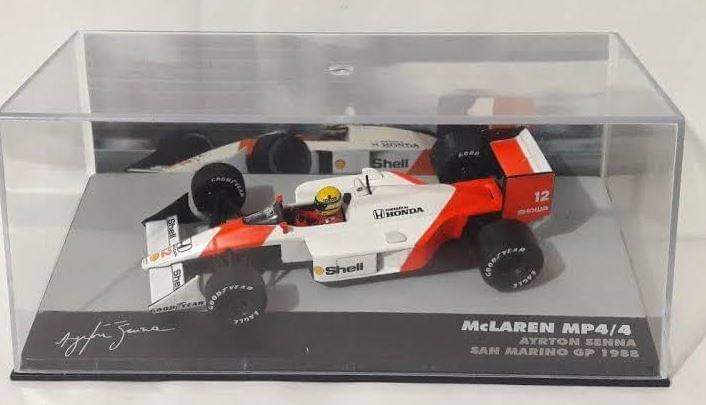 Original Ayrton Senna Miniatures San Marino Gp Mp4 / 4 1988 Formula 1
