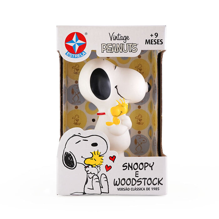 Boneco Snoopy e Woodstock de Vinil 13 Cm Edição Especial - Estrela