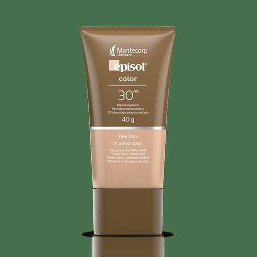 Mantecorp Facial protector Sunscreen Facial Protector Episol Color Clara Loc 40g - Mantecorp