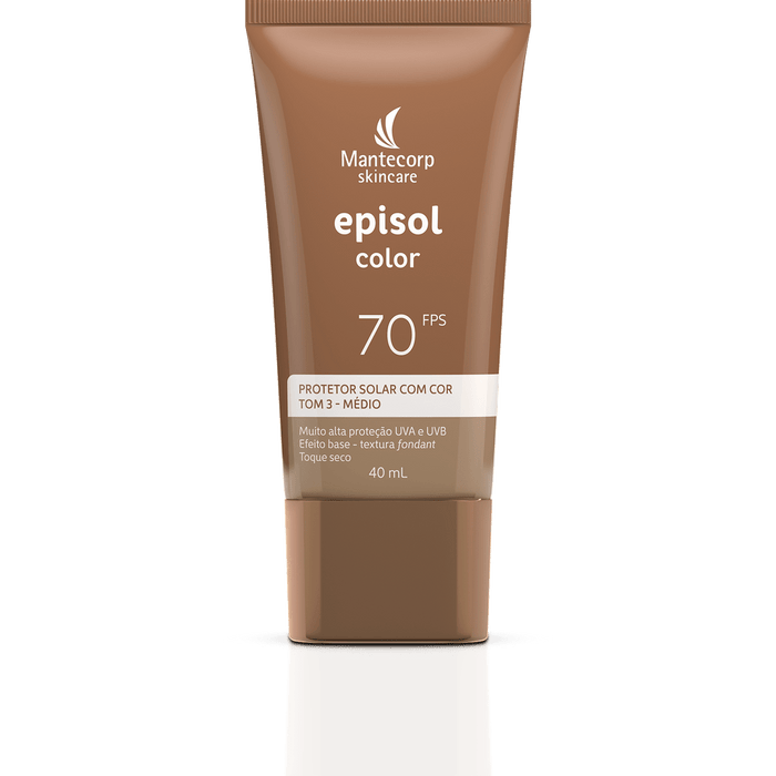 Mantecorp Facial sunscreen Sunscreen Facial Episol Color Tone 3 Medio FPS70 40ml - Mantecorp