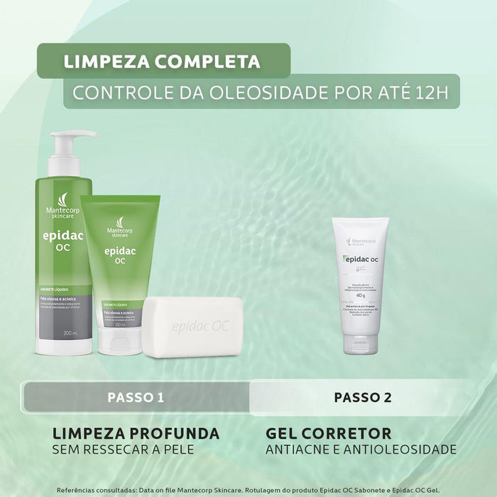 Mantecorp Lip moisturizer Facial Liquid Soap Epidac OC BG 150ml - Mantecorp