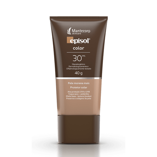 Mantecorp Liquid soap Facial Sunscreen Episol Color Morena Skin More - FR. C / 40G - Mantecorp