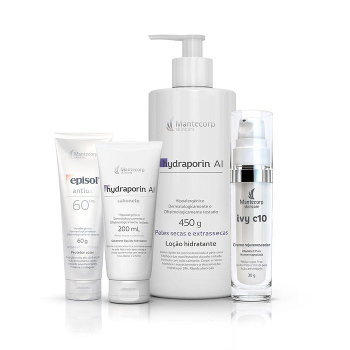 Mantecorp Skin kit Skin Kit - Hydraporin Ai Soap + Hydraporin Ai + Ivy C 10+ Episol Antiox - Mantecorp