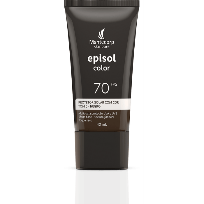 Mantecorp Sunscreen Sunscreen Episol Color Tone 6 - Black FPS 70 with 40ml - Mantecorp