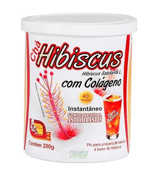 Brazilian Natural Hibiscus Oxidant Tea with Collagen 200g - Mosteiro Devakan