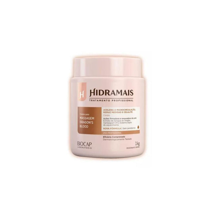 Hidramais Dragon's Blood Modeling Massage Activating Body Cream Skin Care 2.2lb (1Kg)