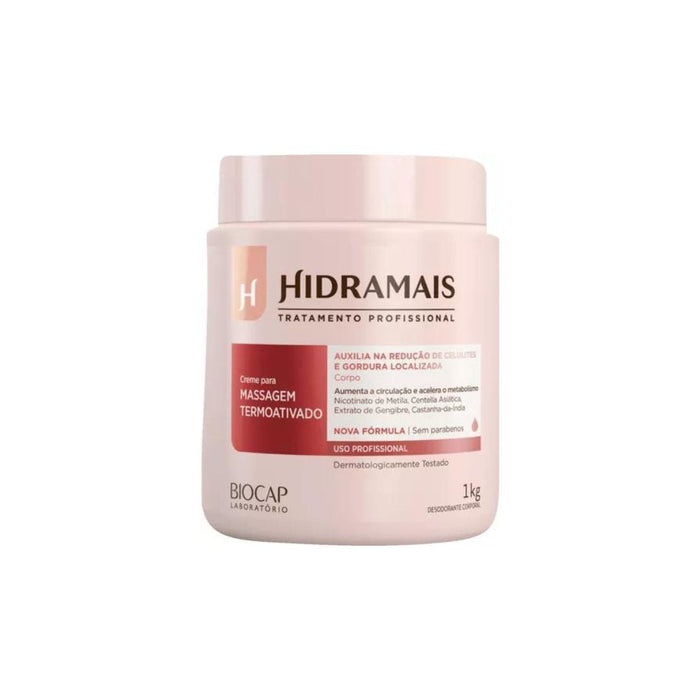 Hidramais 1Kg Thermoactivated Massage Body Activating Cream Skin Care