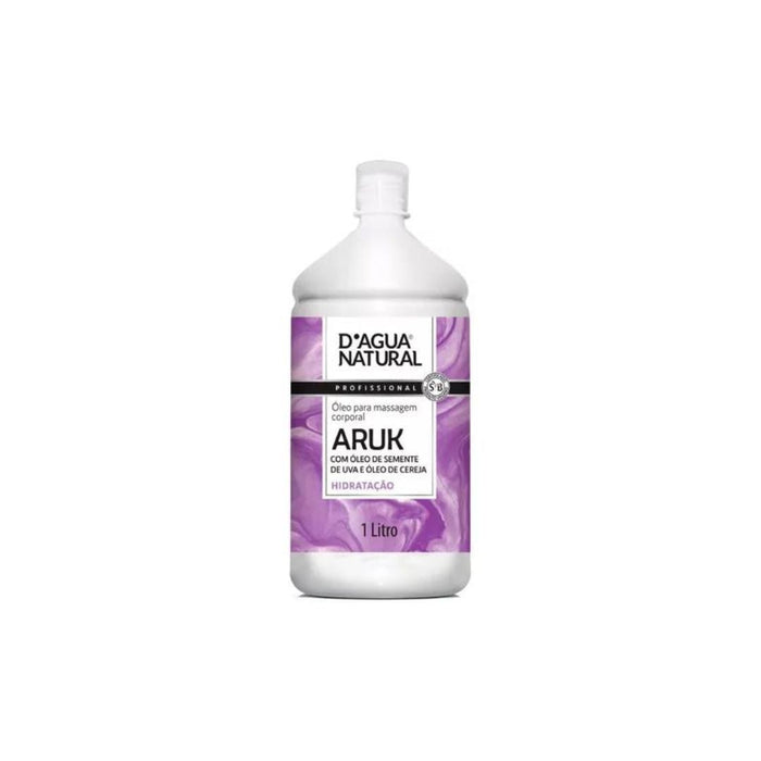 D'agua Natural Aruk Grape Cherry Seed Body Massage Oil Anti Stretch Marks 22.9 oz (650g)