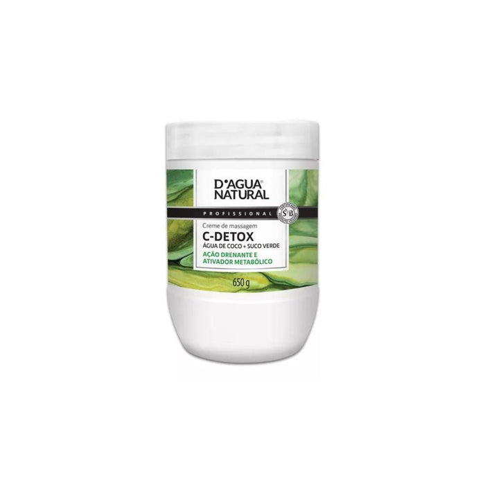 D'agua Natural 650g C-Detox Draining Body Massage Cream: Antioxidant Skin Care