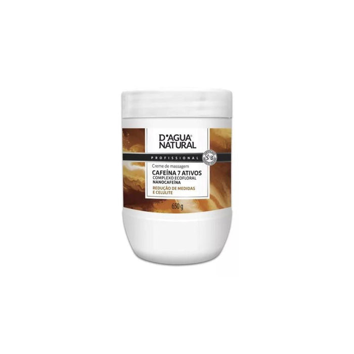 D'agua Natural 650g Caffeine 7 Active Reducer Anti Cellulite Body Cream - Skin Care