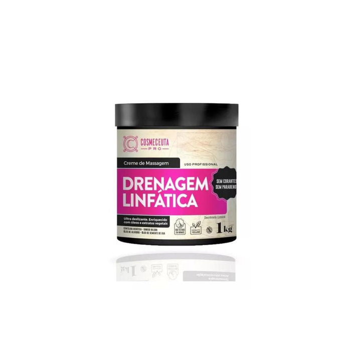 Cosmeceutical Lymphatic Drainage Reducing Massage Body Cream Skin Care 1Kg - 2.2 lbs