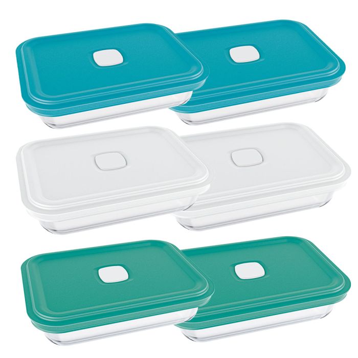 Jogo De Potes Marinex Facilita Vap 700ml Com 6 Peças / Marinex Pots Set Facilitates VAP 700ml with 6 Pieces - Nadir Figueiredo