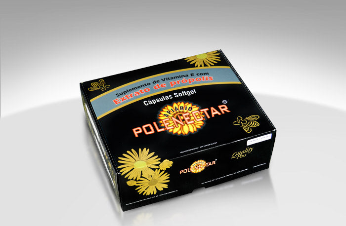Lot of 16 boxes w/ 60 Caps. each Softgel Propolis Extract Vitamin E - Polenectar