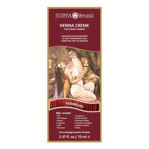 Surya Brasil Henna Cream Henna Red Cream Surya Brasil 70ml 13.8.p - Surya Brasil