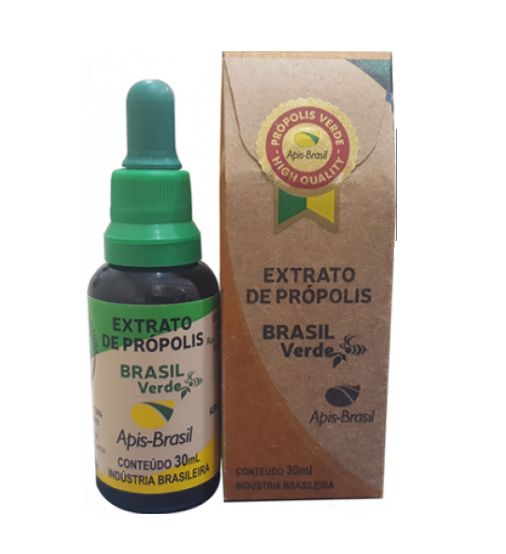 Extract of Bee Propolis 30ml Green Brazil (12%) 30ml - Apis Brasil